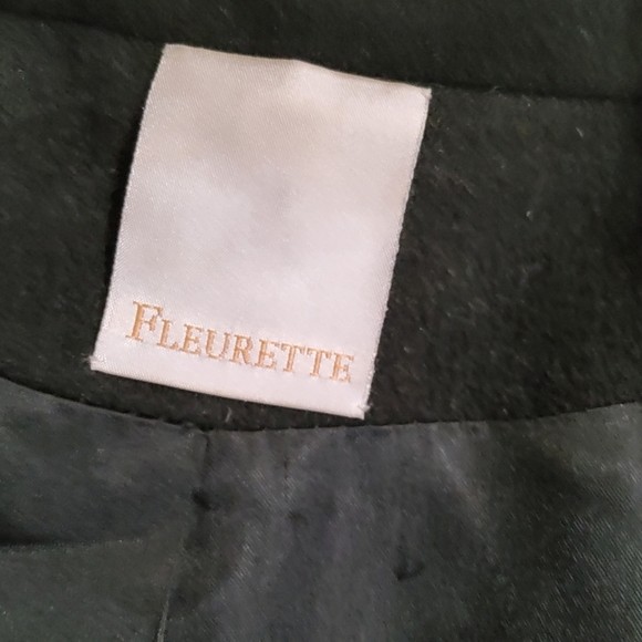 Fleurette Lambwool Midi Coat Size 10 - Picture 2 of 16